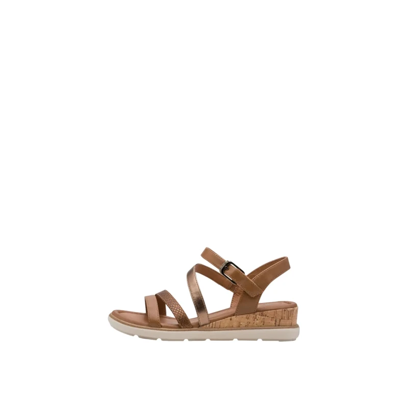 Image of tamaris Wedge and platform sandals For Her Tamaris Touch-It Marron Female 37