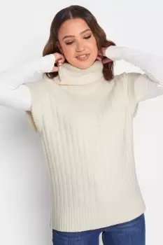 image of Tall Roll Neck Knitted Top