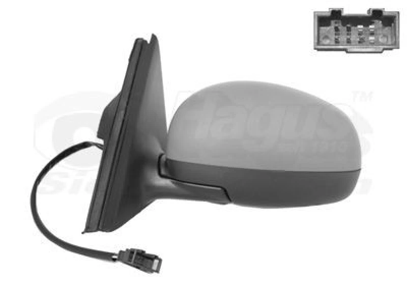 Image of VAN WEZEL Wing mirror VAN WEZEL 7641807
