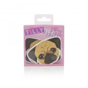 image of Tilly & Friends Pug Nail Files (3 Nail Files)