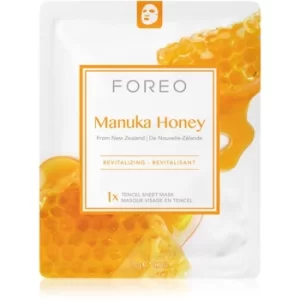 image of FOREO Farm to Face Manuka Honey Moisturising and Revitalising Sheet Mask 3x20ml