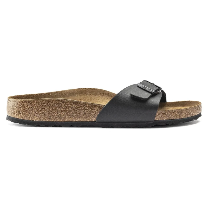 Image of Birkenstock Sandals Birkenstock Madrid Birko-Flor Noir Unisex 39 Etroit