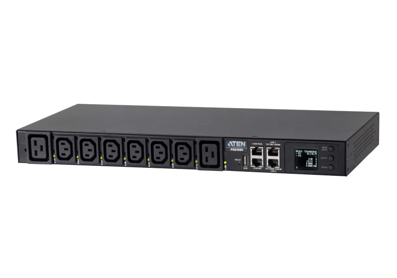 Image of ATEN 32A 8-Outlet 1U Outlet-Met & Switch