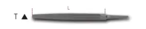 Image of Beta Tools 1718A10/T Second-Cut Triangular File No Handle 250mm 017180043
