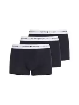 Image of Tommy Hilfiger 3pk Trunk - Navy, Size 2XL, Men