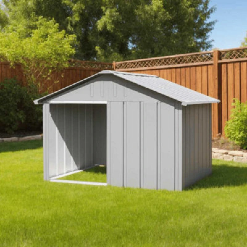 Image of VIDAXL Vidaxl - Dog House Grey 116.5x103x81.5cm Galvanised Steel 8720286902486