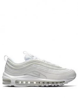 Image of Nike Air Max 97 - White/Platinum, White/Platinum, Size 3, Women
