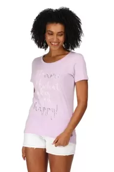 Image of Graphic Print Coolweave Cotton 'Filandra VII' Short Sleeve T-Shirt