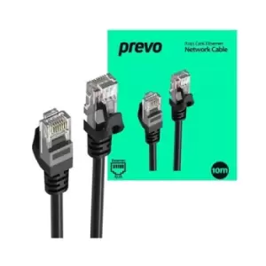 image of PREVO CAT6-BLK-10M networking cable Black