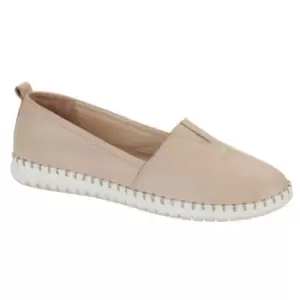 Image of Mod Comfys Womens/Ladies Softie Leather Casual Shoes (5 UK) (Sand)