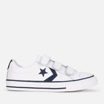 image of Converse Kids Star Player V3 Trainer - White/Navy - UK 10 Kids