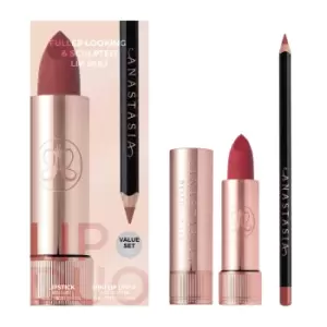 Image of Anastasia Beverly Hills Fuller Looking and Sculpted Lip Duo Kit (Various Shades) - Sugar Plum Matte Lipstick & Raisin Lip Liner