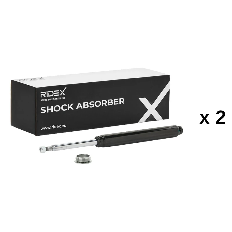 Image of RIDEX 854S21230 Shock absorber Gas Pressure, Suspension Strut, Top pin Shock Absorber (854)