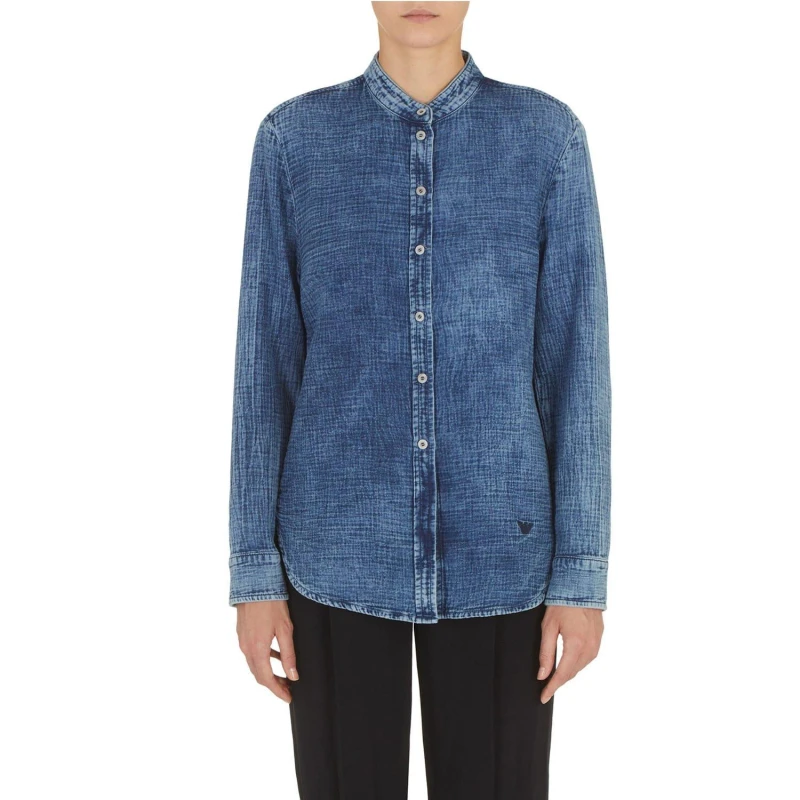 Image of Emporio Armani Shirt Blue female 8