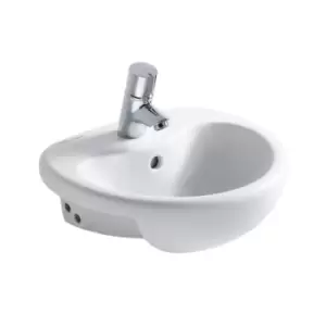 image of Contour 21 Splash 40cm short projection semi-countertop basin