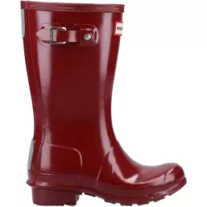 Image of Hunter Girls Original Gloss Adjustable Wellington Boots UK Size 12 (EU 31)