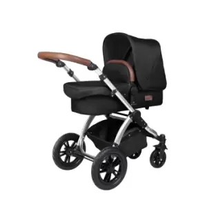 image of Ickle Bubba Stomp V4 2 In 1 Carrycot & Pushchair - Chrome / Midnight