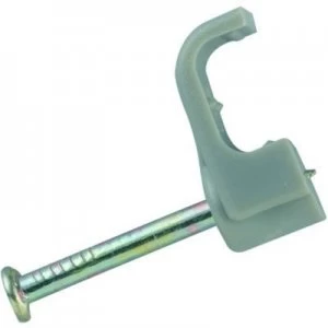 Image of Wickes Twin and Earth Cable Clips - Grey 1.5mm Pack of 100