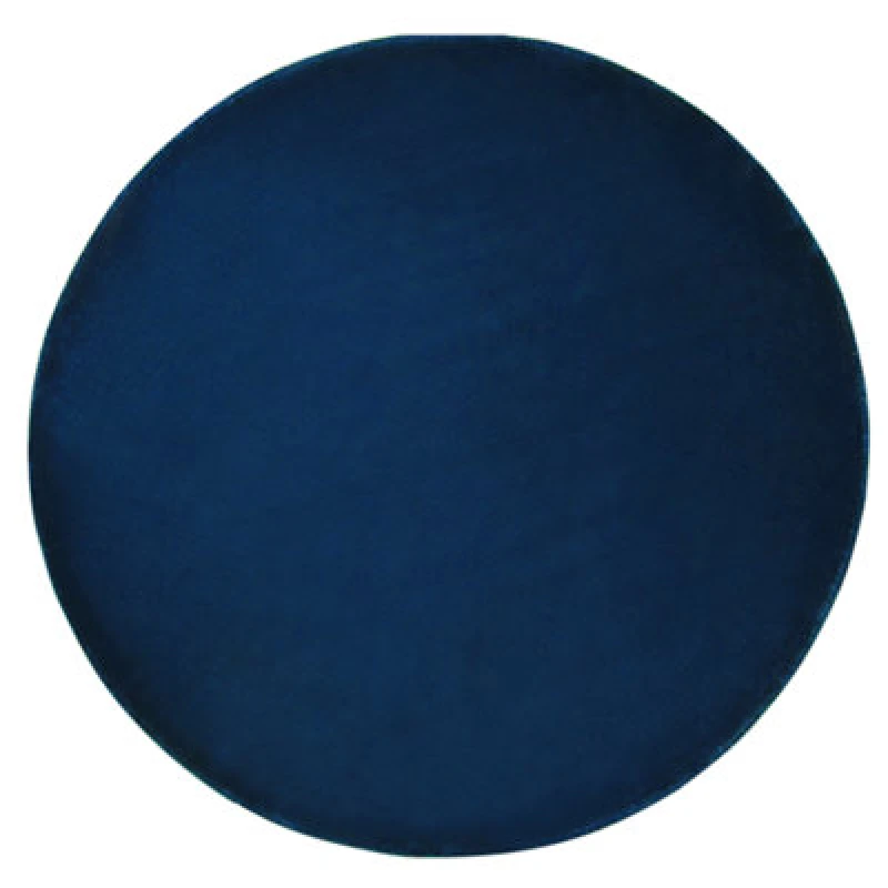 Image of Beliani Rug Gesi Ii Navy Blue 140 Cm Viscose