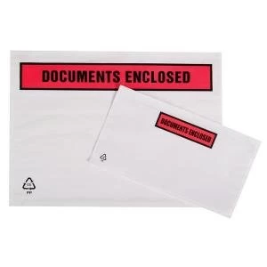 Image of Packing List A5 225mm x 165mm Polythene Document Enclosed Envelopes 1