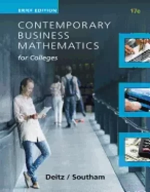 Image of contemporary business mathematics for colleges brief course