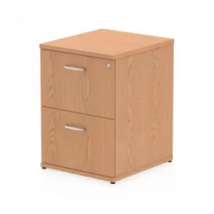Image of Trexus 2 Drawer Filing Cabinet 500x600x800mm Oak Ref I000780