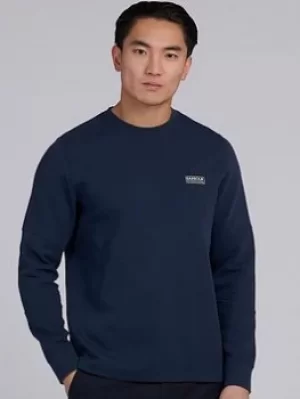 Image of Barbour International Decal Logo Sweatshirt, Navy, Size 2XL, Men