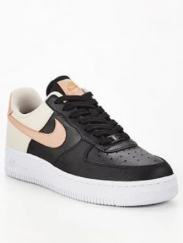 image of Nike Air Force 1 07 - Black/Brown, Black/Brown, Size 4, Women