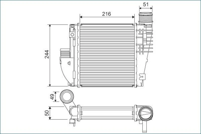 Image of Intercooler VALEO 822927