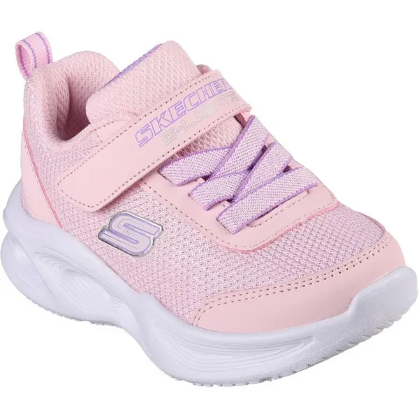 image of Skechers Girls Sola Glow Lightweight Trainers UK Size 7 (EU 24) Light Pink SKE2214-LTPK-7