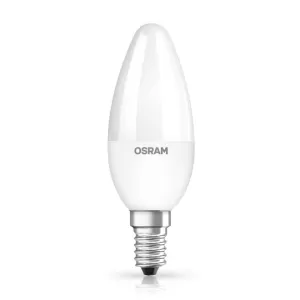 Image of Osram 40W Frosted Classic Candle Bulb - Cool White