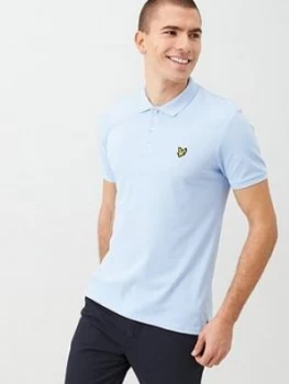 image of Lyle & Scott Plain Polo Shirt - Light Blue