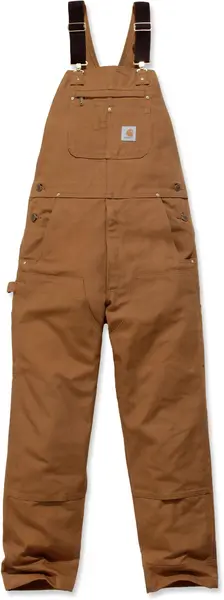Image of Carhartt Bib, dungarees , color: Brown , size: W42/L34