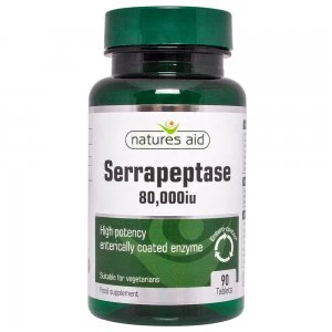 Image of Natures Aid Serrapeptase 80 000iu 90 Tablets