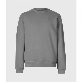 Image of AllSaints Raven Crew Sweatshirt - SACREMENTO GREEN