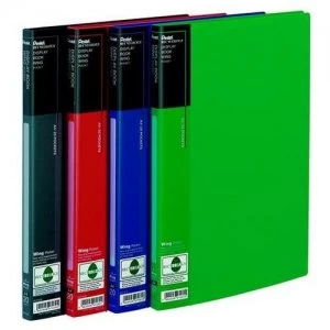 image of Pentel Recycology A4 Display Book 20 Pockets Black PK10