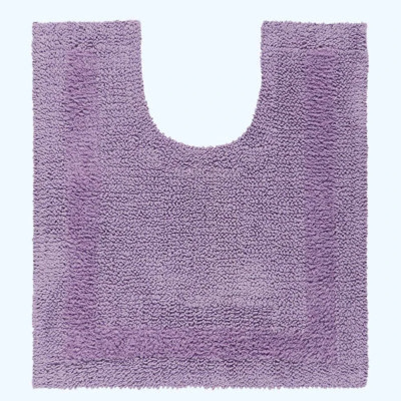 Image of Homescapes Luxury Reversible Cotton Pedestal Mat - Lilac