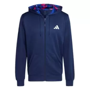 image of adidas Train Essentials Seasonal Training Full-Zip Jacket - Blue