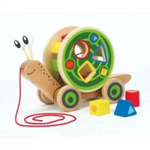 Image of Hape Walk-A-Long Snail Pull Along Toy