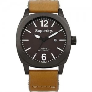 image of Superdry Thor Black Ion Plated Mens Watch SYG103TTA