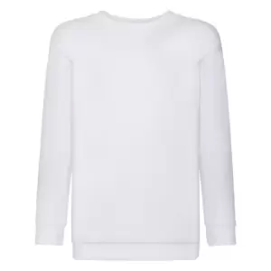 Image of Fruit Of The Loom Childrens Unisex Set In Sleeve Sweatshirt (12-13) (White)