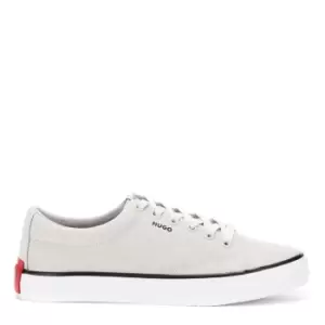 Image of Hugo Dyer Canvas Trainers - White