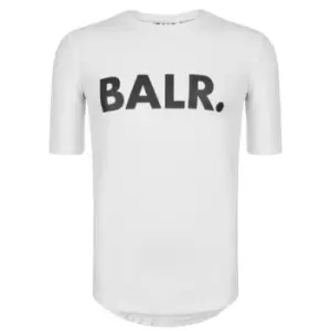 image of BALR Logo Short Sleeved T Shirt - White