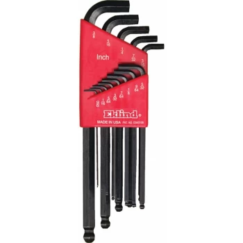Image of REK13113 STUBBY BALL HEX L-KEY SET IMPERIAL 13-KEYS - Eklind