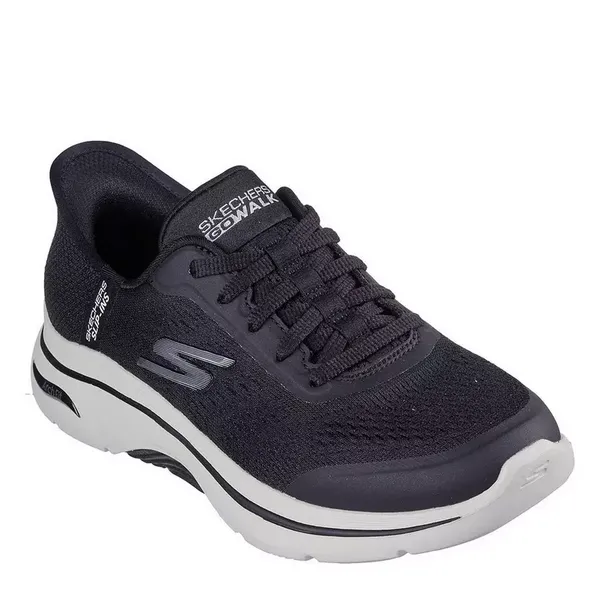 Image of Skechers Go Walk Arch Fit 2.0 - Valenc Slip On Trainers Womens Slip On Trainers 4 (37) Black 27381203240