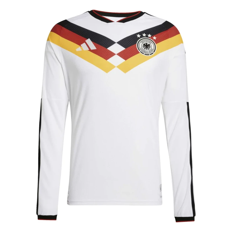 Image of Adidas Germany Authentic Home Long Sleeve Shirt Coupe du Monde 2026 Blanc Male XS JM1336