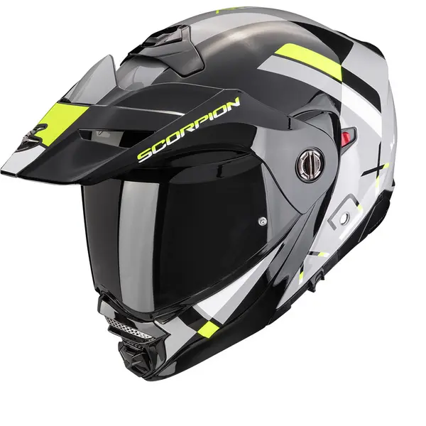 Image of Scorpion ADX-2 Galane Grey-Black-Neon Yellow Adventure Helmets Size L