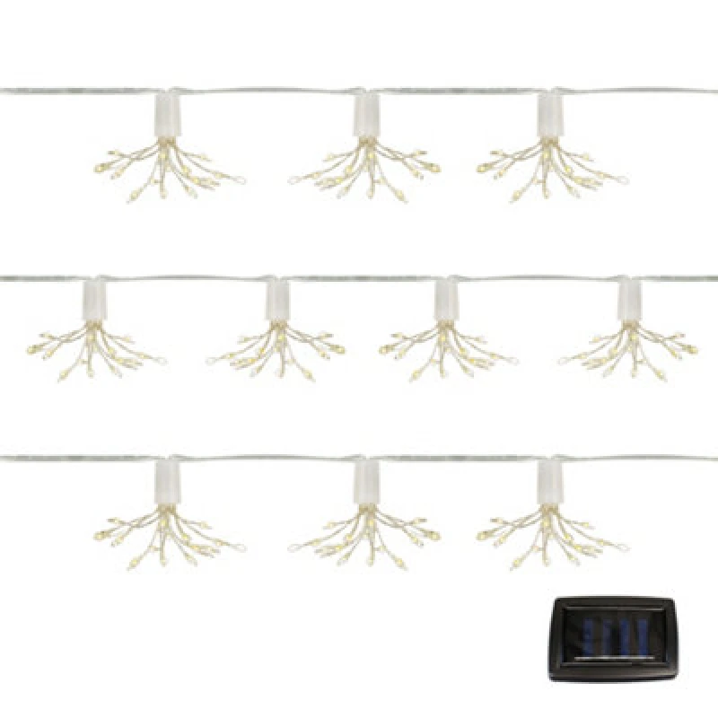 Image of Streetwize Solar Starburst String Lights - White White One Set
