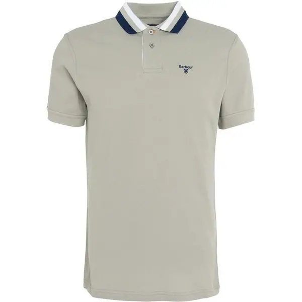 image of Barbour Hawkeswater Tipped Polo Shirt - Beige 2XL