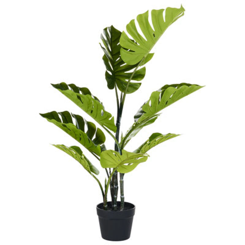 Image of Beliani Artificial Plant Monstera Plant 94cm Green
